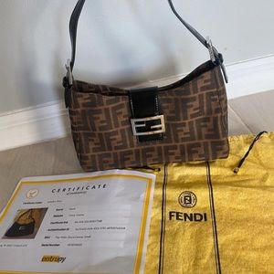 Sold❌FENDI Hobo Zucca Canvas bag